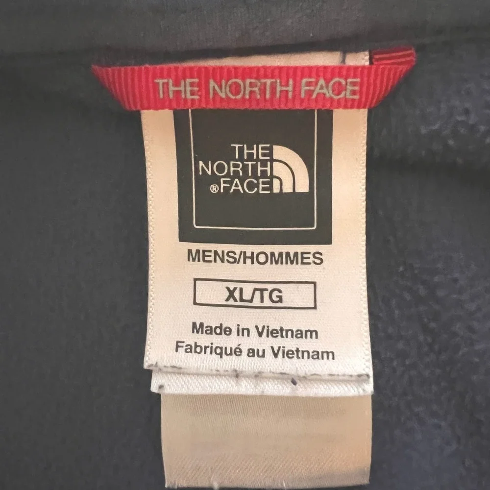 The North Face Mens Navy Blue TKA 100 Glacier Quarter Zip Fleece Pullover XL